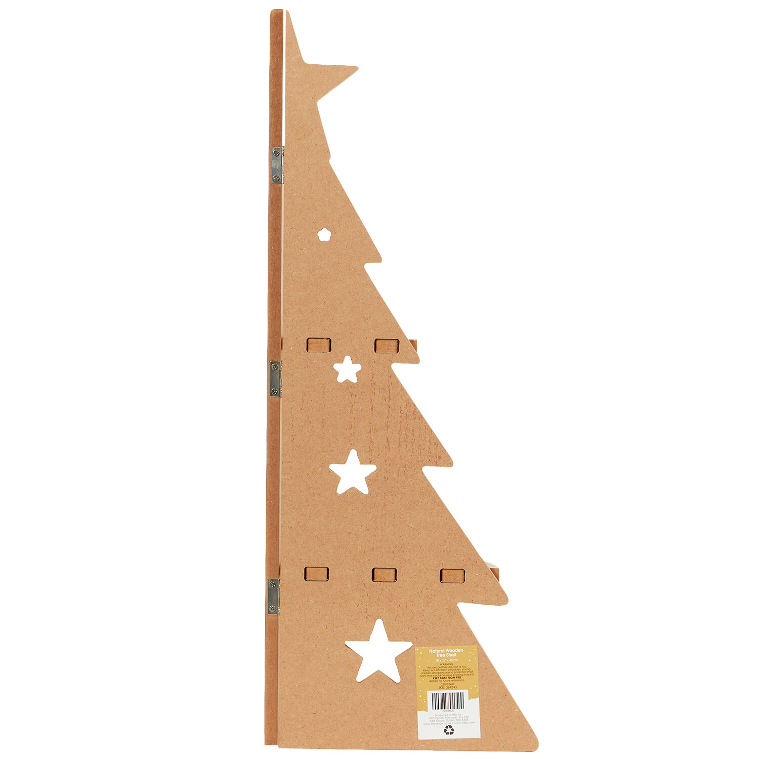 Natural Wooden Tree Shelf - Natural Image 3