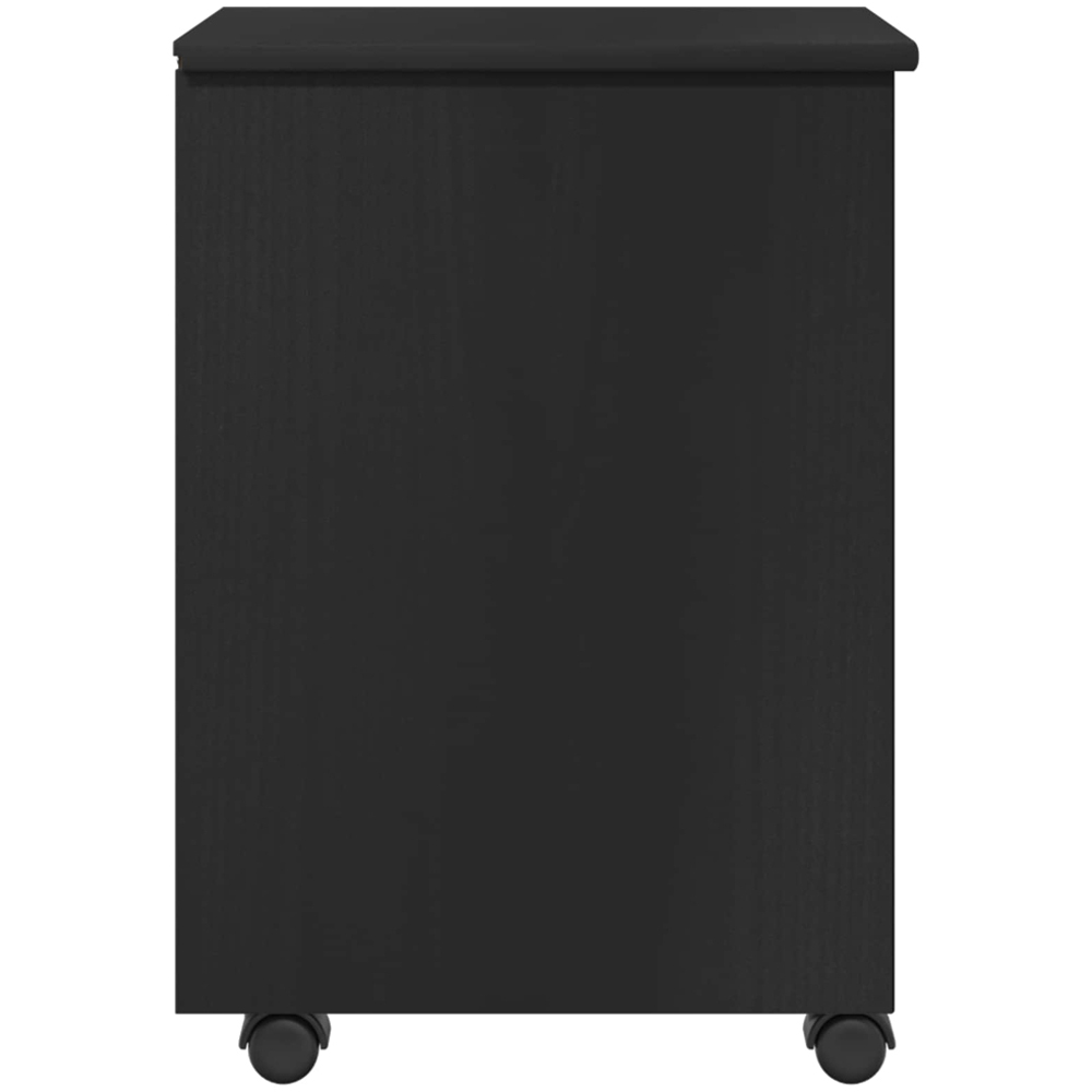 vidaXL 4 Drawer Black Rolling Storage Cabinet Image 5