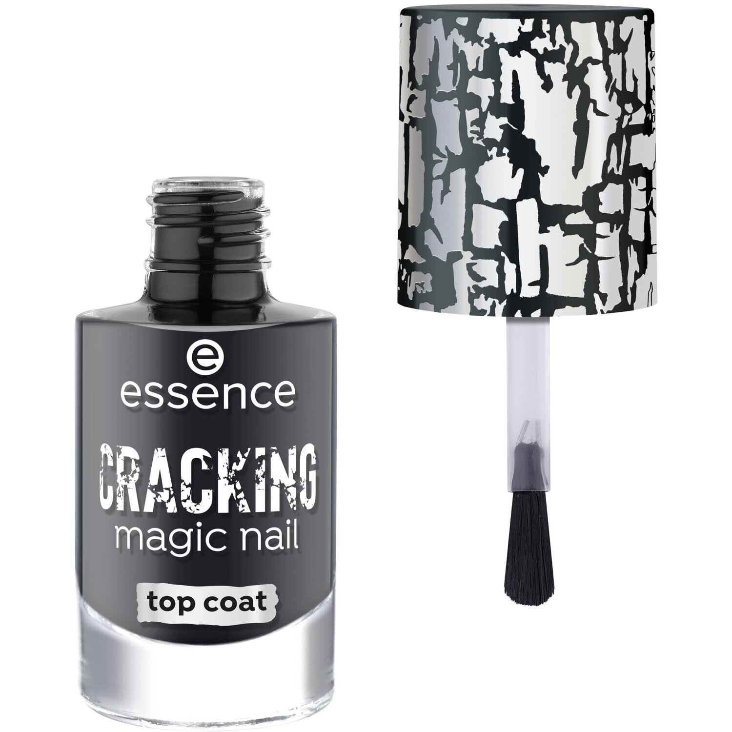essence Cracking Magic Nail Top Coat - Black Image