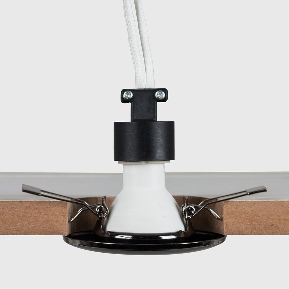 ValueLights Black Chrome Warm White LED Ceiling Downlight 6 Pack Image 5