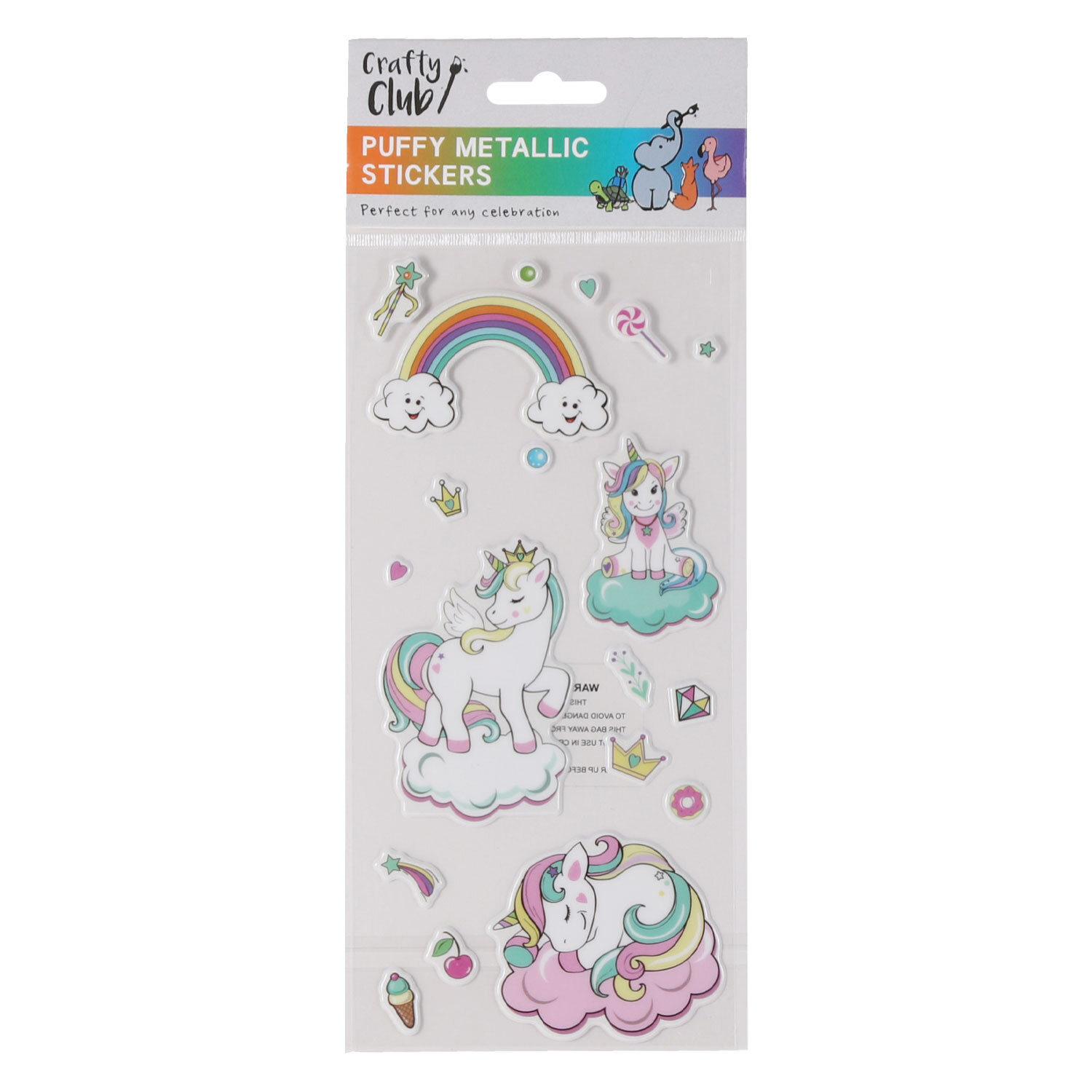 Crafty Club Puffy Metallic Stickers Image 2