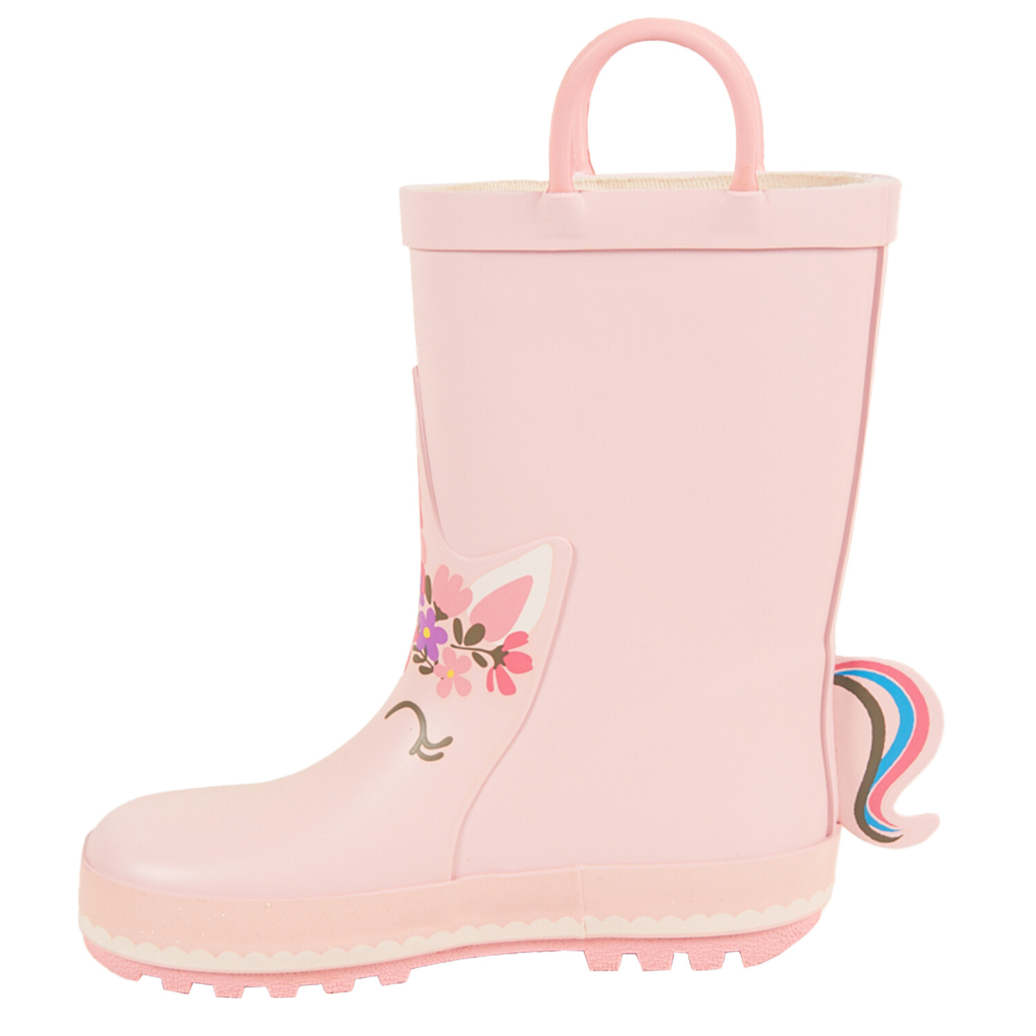 Kids Unicorn Wellingtons - Pink / Size 2 Image 3