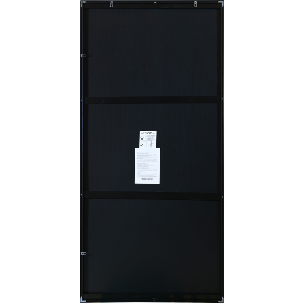 The Artus Black Aluminium Wall Leaner Mirror 174 x 85cm Image 4