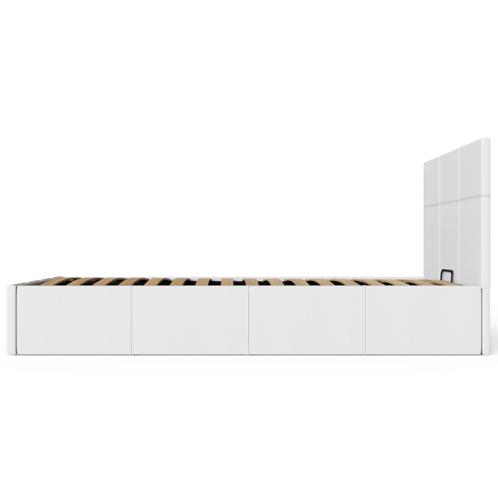 GFW Single White Side Lift Ottoman Bed Image 6