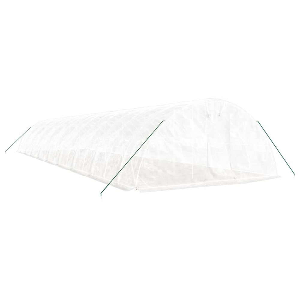 vidaXL White 16.4 x 59ft Greenhouse Image 2