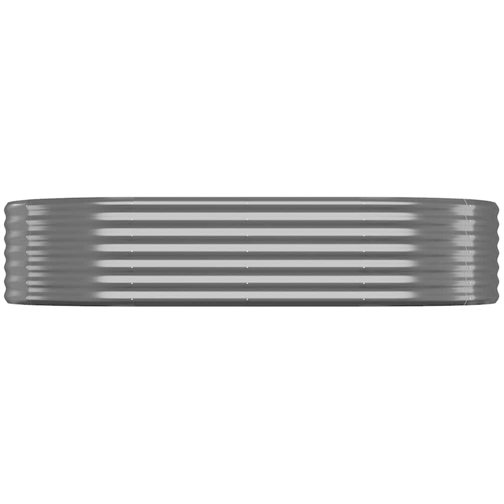 vidaXL Anthracite Galvanised Steel Raised Garden Bed 36 x 100 x 175cm Image 2