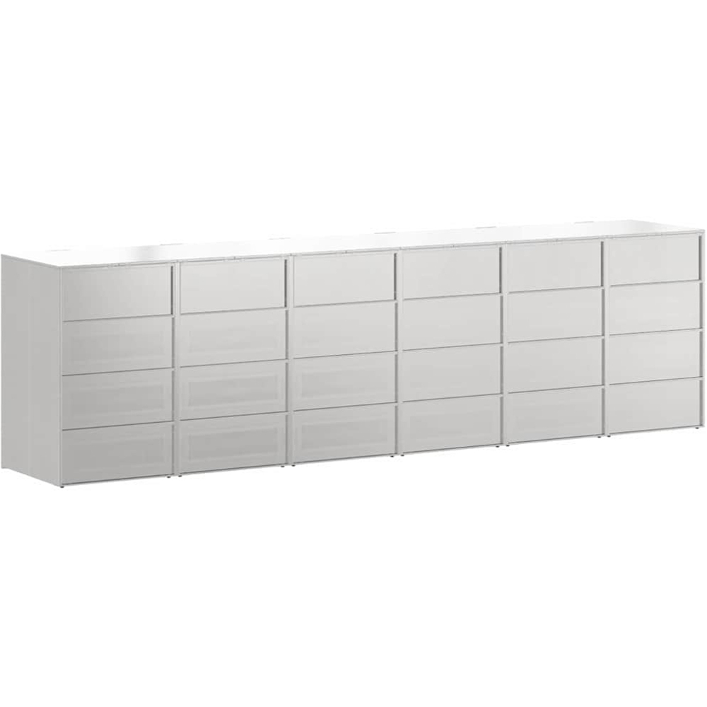 vidaXL Silver 6 Wheelie Bin Storage Shed Image 4