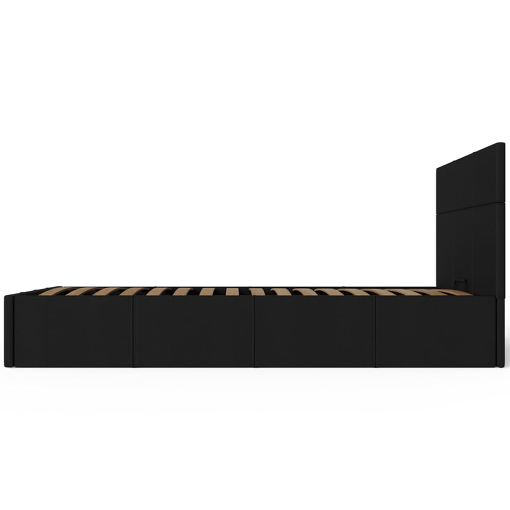 GFW Single Black Side Lift Ottoman Bed Image 5