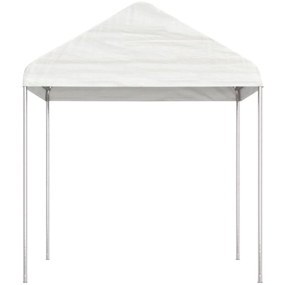 vidaXL 2.69 x 15.61m White Gazebo with Roof Image 3
