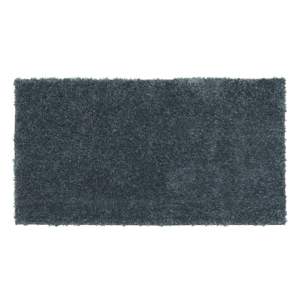 Wilko 80 x 150cm Teal Teddy Rug Wilko