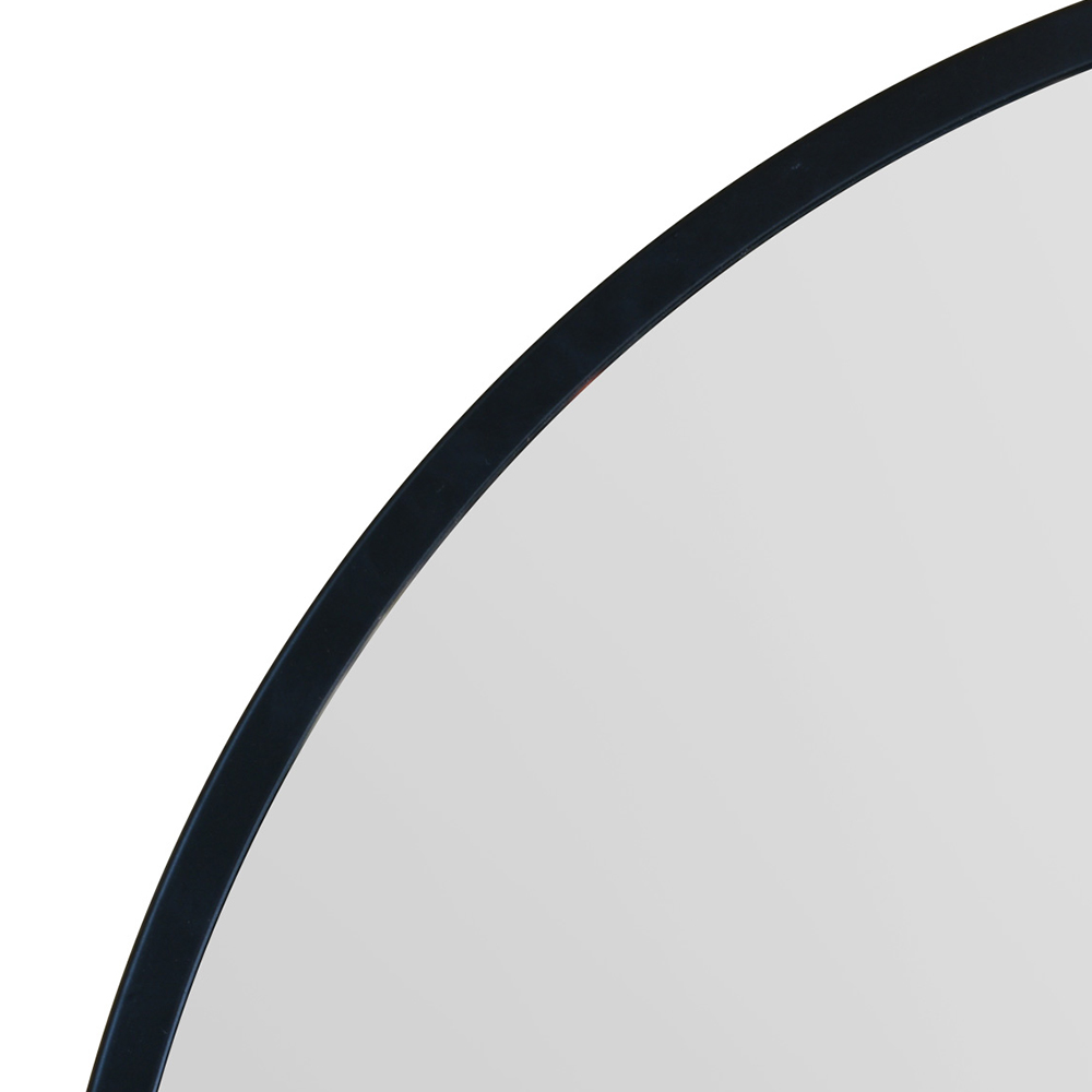 The Fenestra Black Metal Wall Mirror 110 x 110cm Image 6