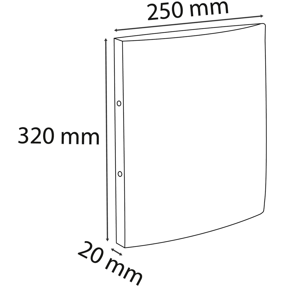 Exacompta A4 Black 2R Ring Elasticated Ring Binder 15mm 10 Pack Image 4