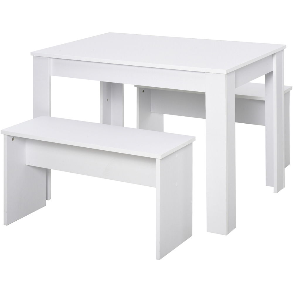 Portland 2 Seater Dining Set White Image 2