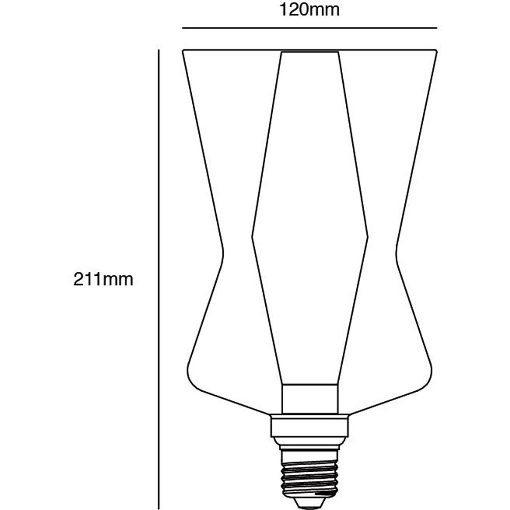 Nordlux Deco E27 Dimmable 320 Lumens 2700K Amber Cone Light Bulb Image 4