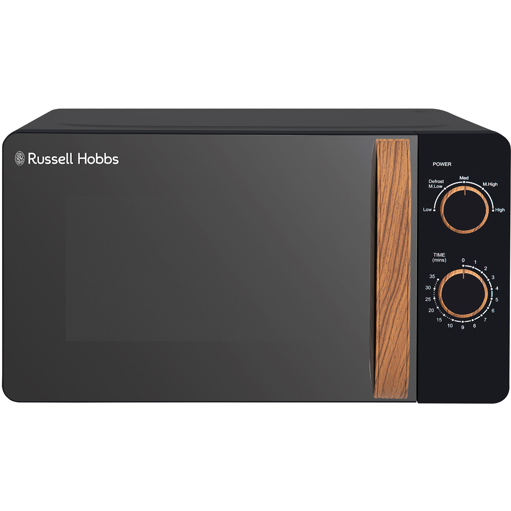 Russell Hobbs RHMM713B-N Black 17L Scandi Compact Manual Microwave 700W Image 2