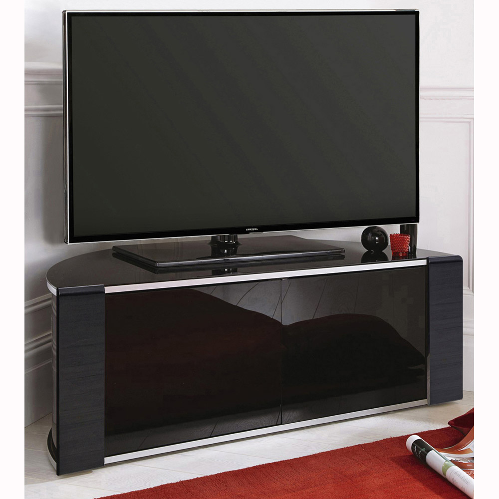 MDA Designs Sirius 850 2 Door Black TV Cabinet Image 7