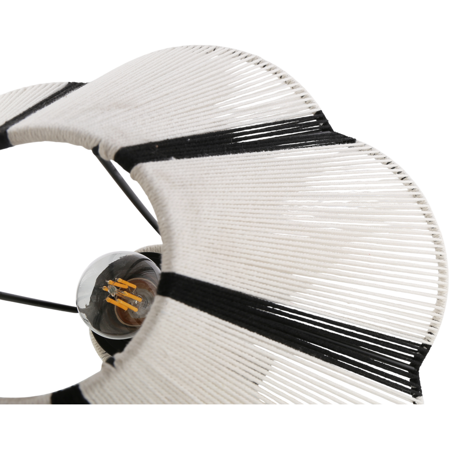 Stripey String Effect Table Light Monochrome Image 8