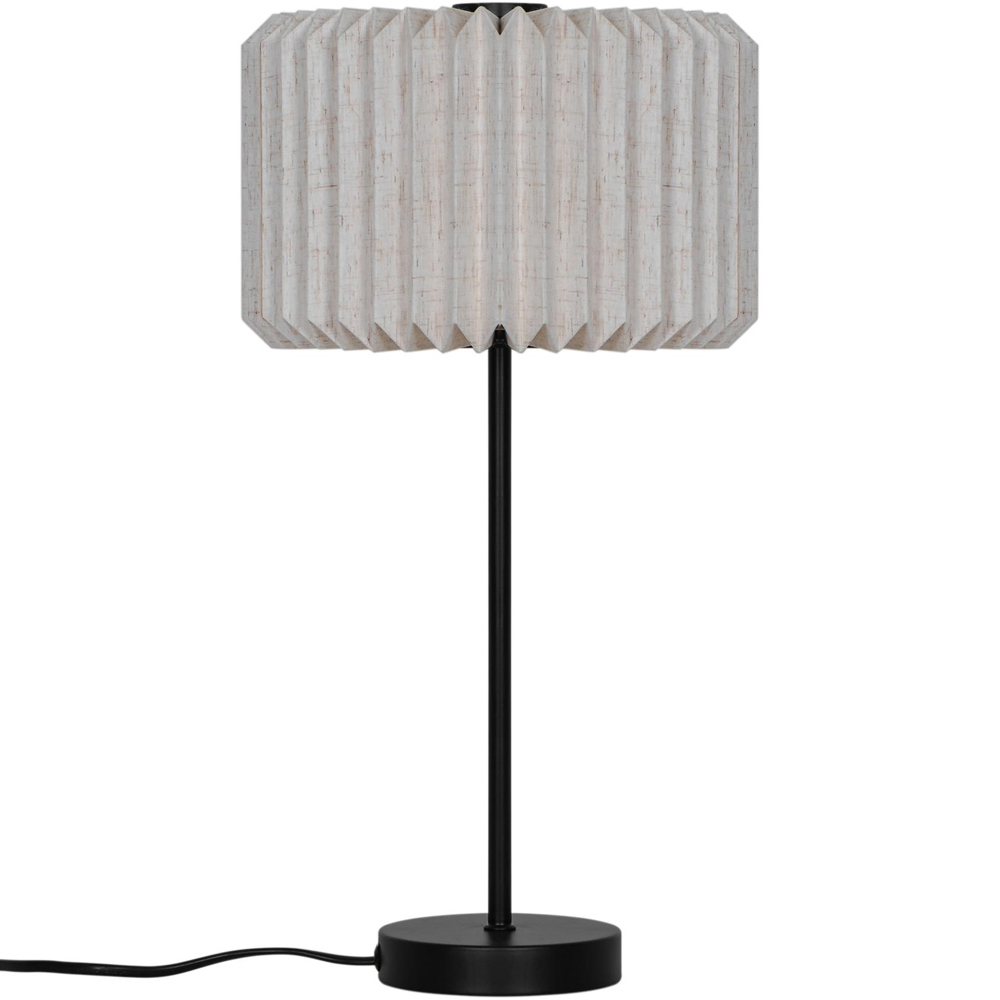 Nordlux Vivienne Black Pleated Table Light Image 1