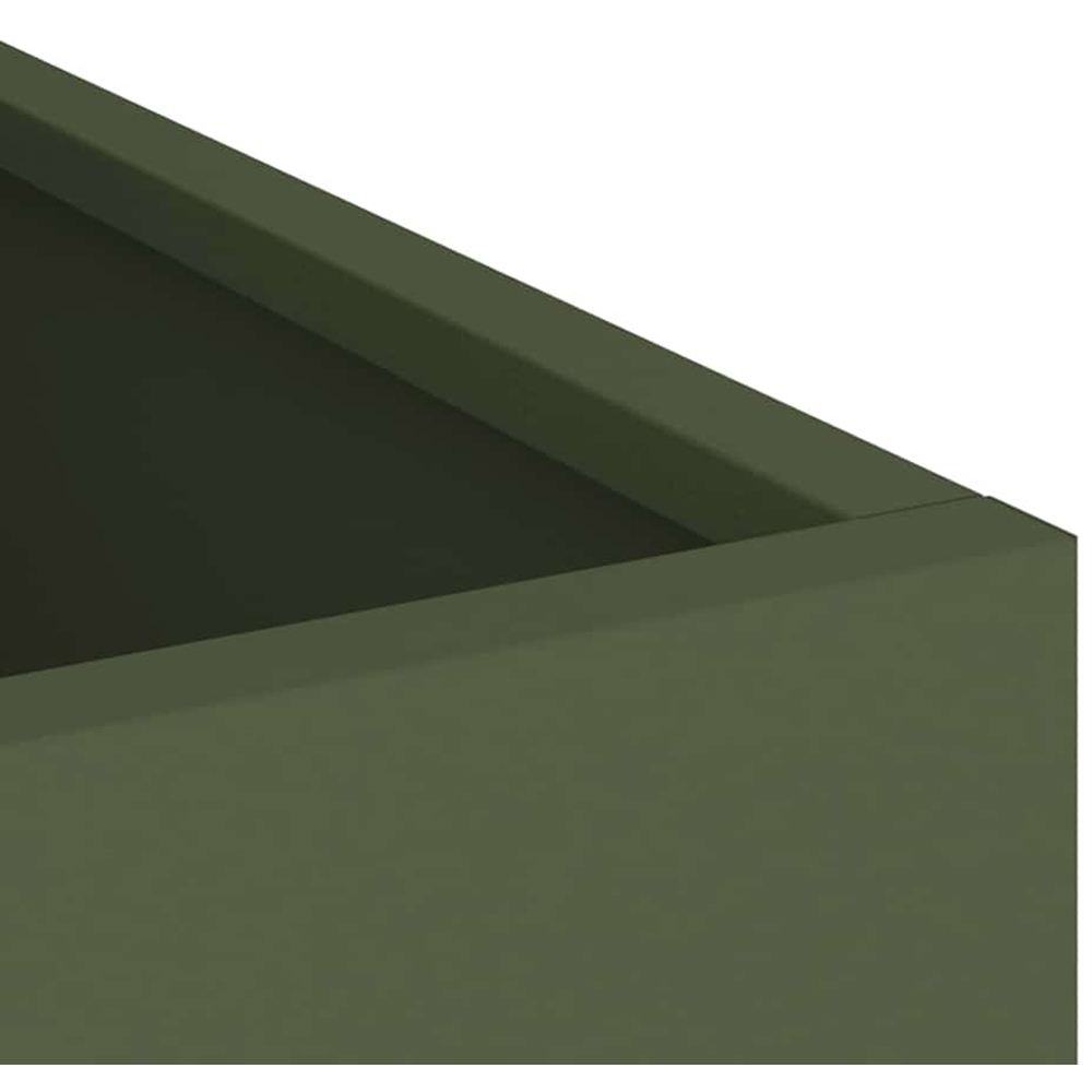 vidaXL Olive Green Cold Rolled Steel Garden Decor 40 x 50 x 32cm Image 6