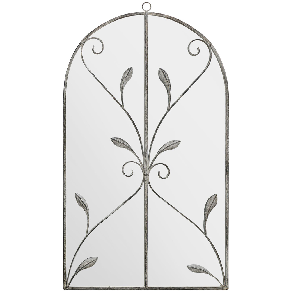 The Arcus Concrete Colour Arched Wall Mirror 80 x 46cm Image 1