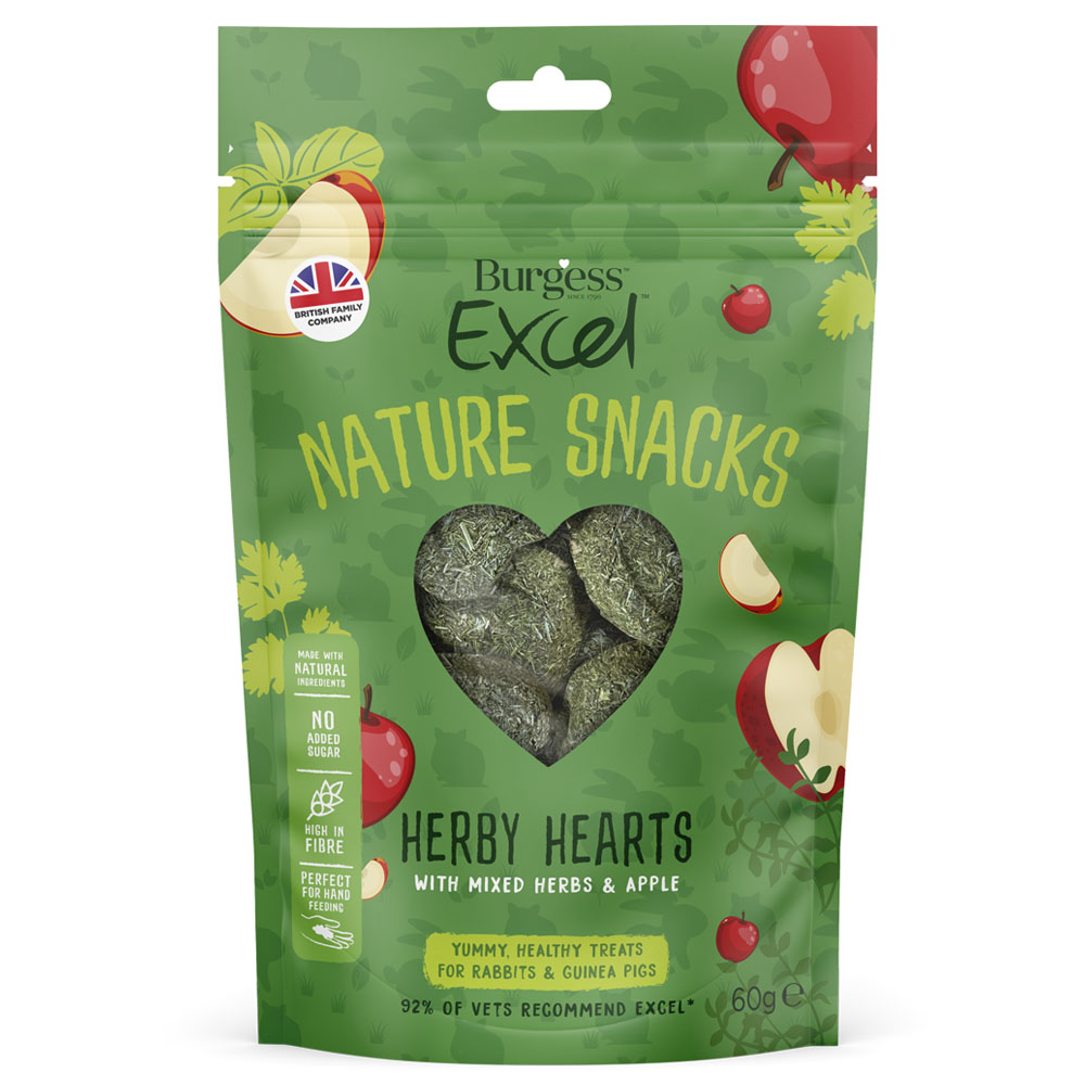 Burgess Excel Herby Hearts Treat 60g Image 1