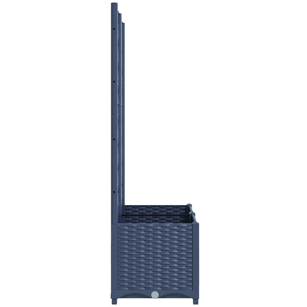 vidaXL Blue Garden Planter with Trellis 80 x 40 x 136cm Image 4