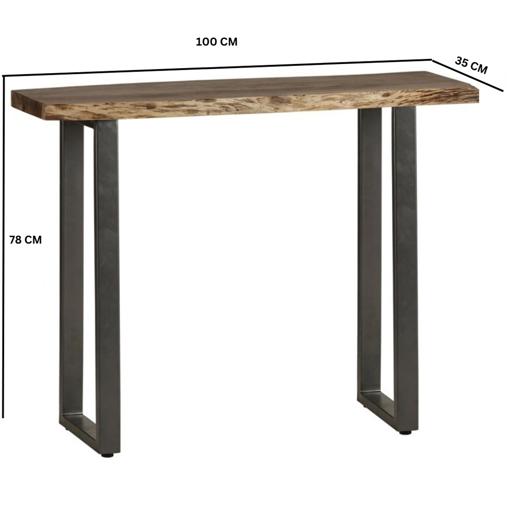 Brooklyn Barima Wooden Console Table Image 6