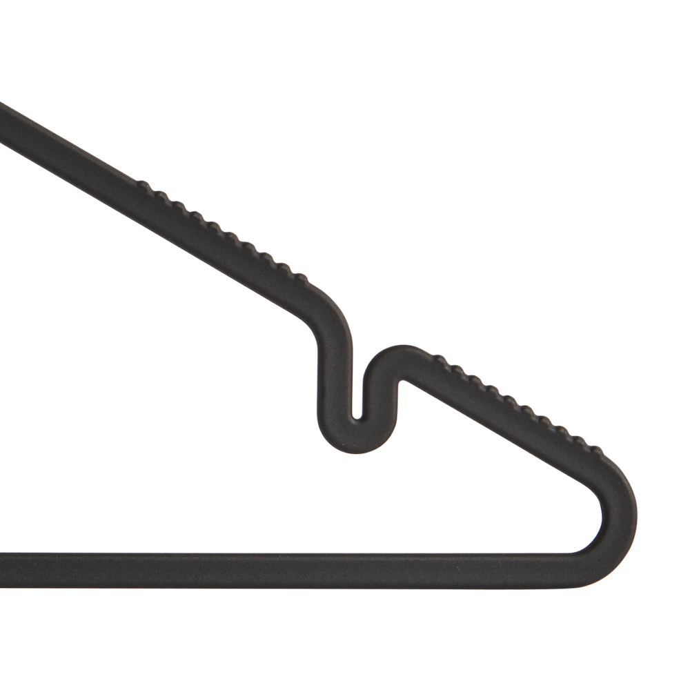 Wilko Coat Hanger Black 8 Pack Wilko