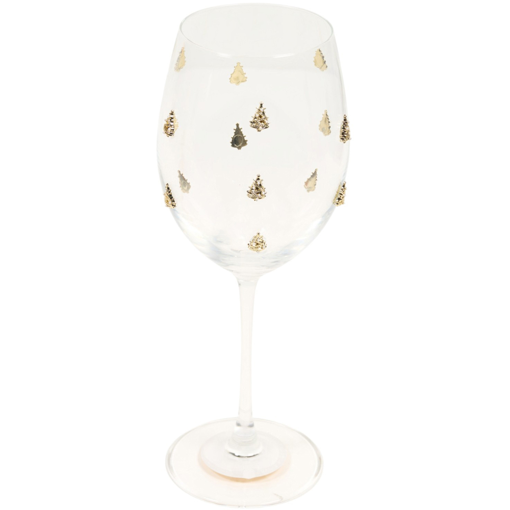 3D Gold Tree Wine Glass Image 5