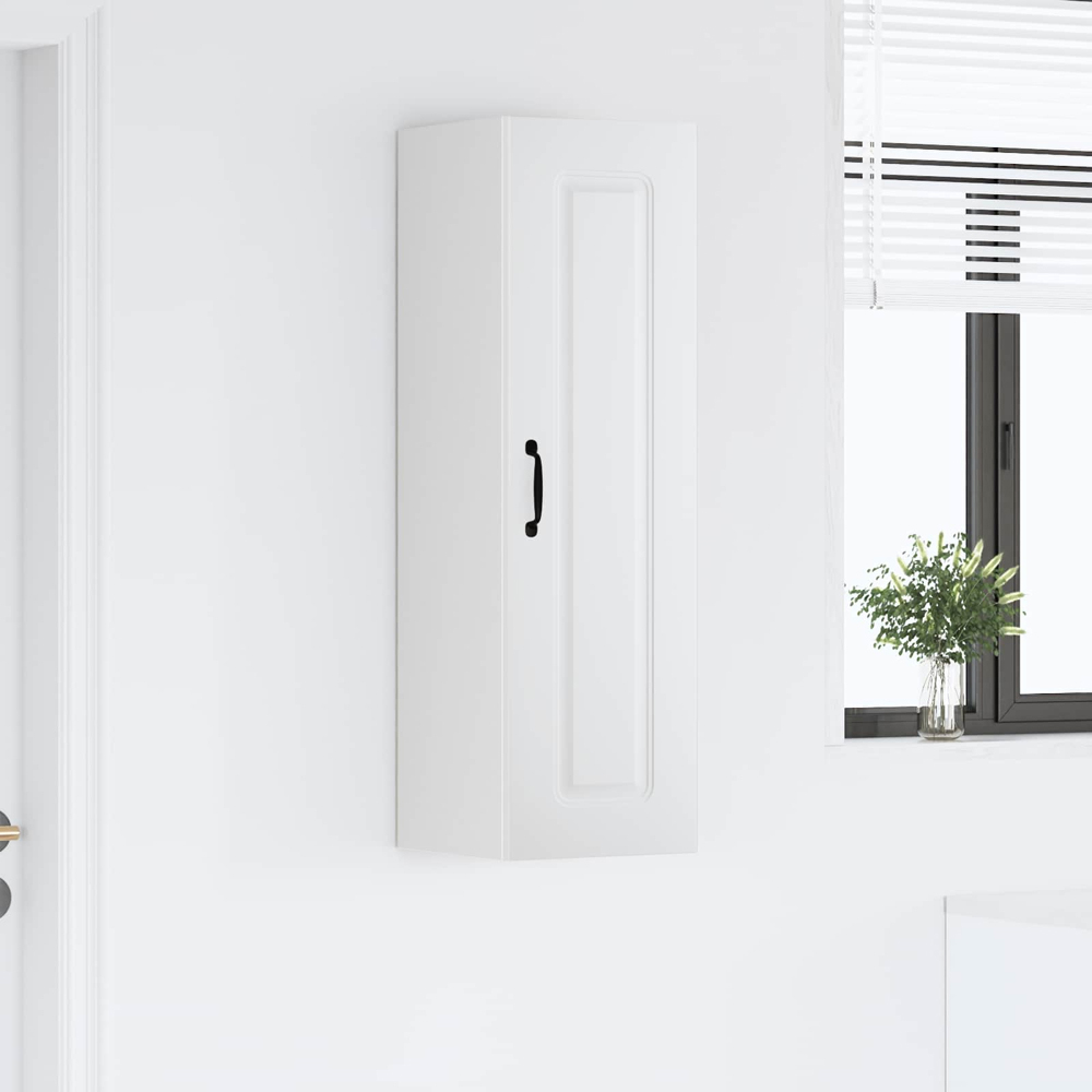 vidaXL Single Door White Kitchen Wall Cabinet Image 9