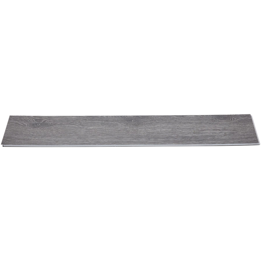 Living and Home Dark Grey Wood Grain Rectangle PVC Flooring 20 Pack Image 2