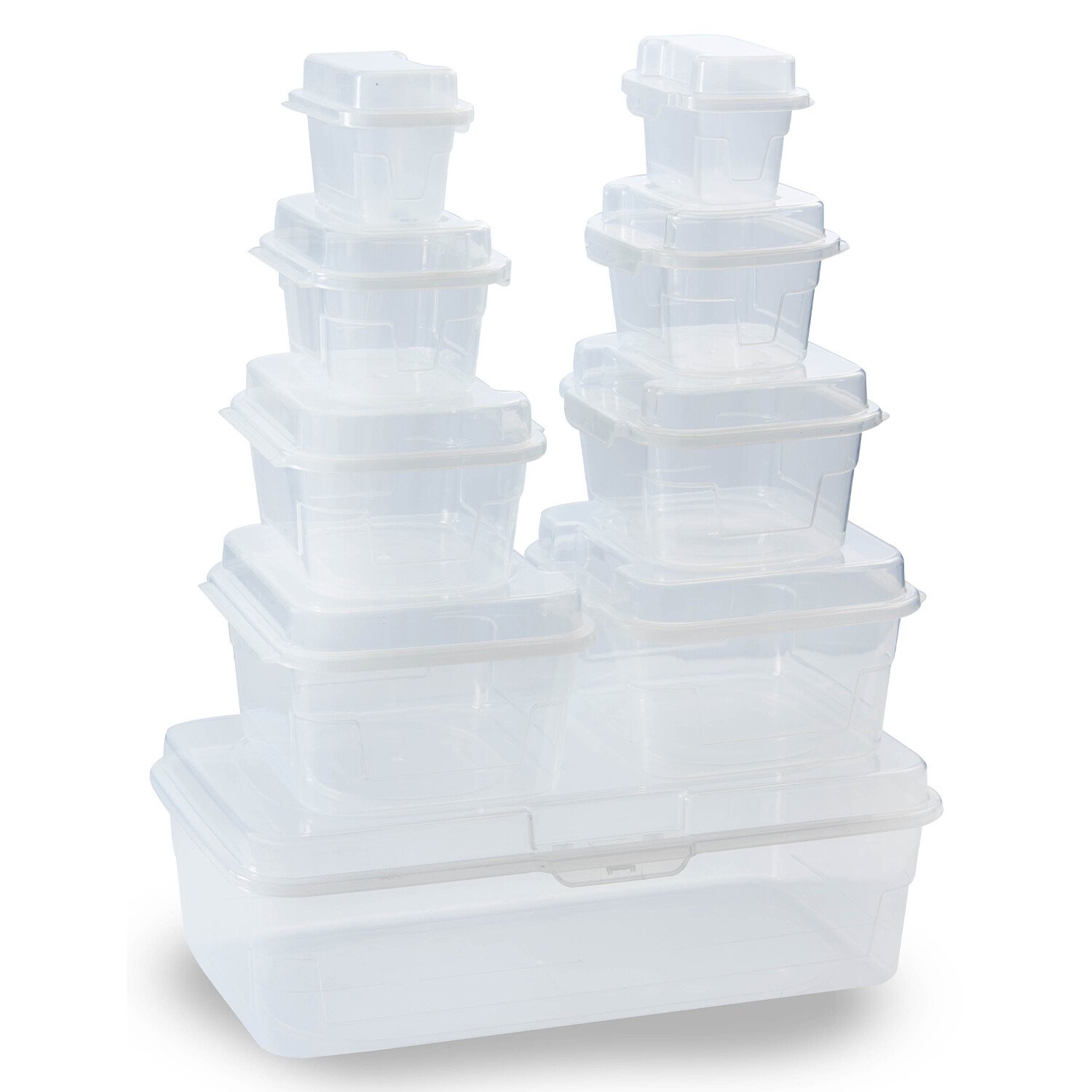 Set of 9 Storage Organisers - Clear Image 1
