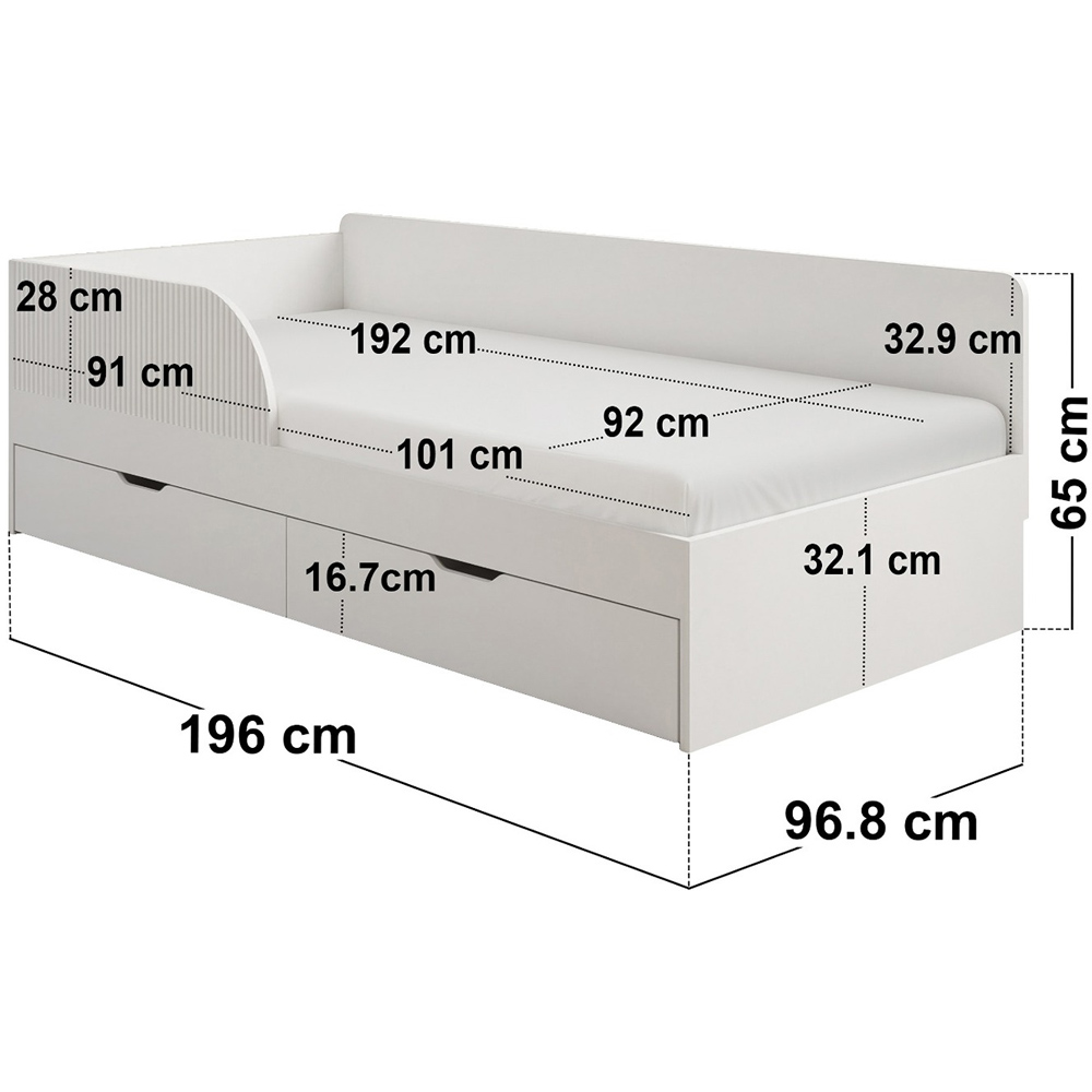 Flair Aris Single White Montessori Bed Image 8
