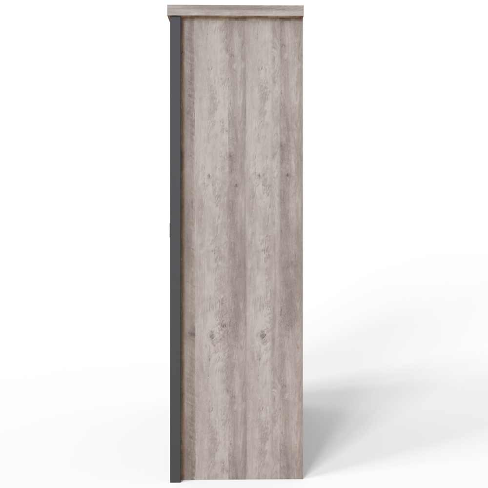 GFW Boston 3 Door Grey Mirrored Wardrobe Image 6