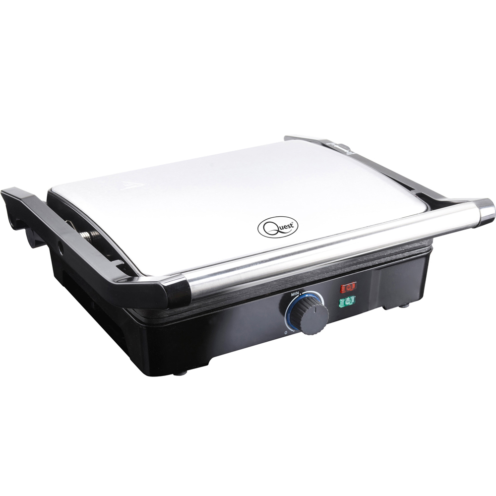 Quest Black and Silver Duo Health Press and Grill 2000W Image 1