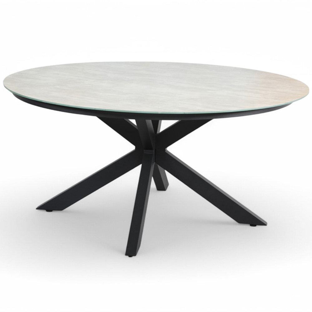 Royalcraft Bali 6 Seater Round Ceramic Rope Dining Set Image 3