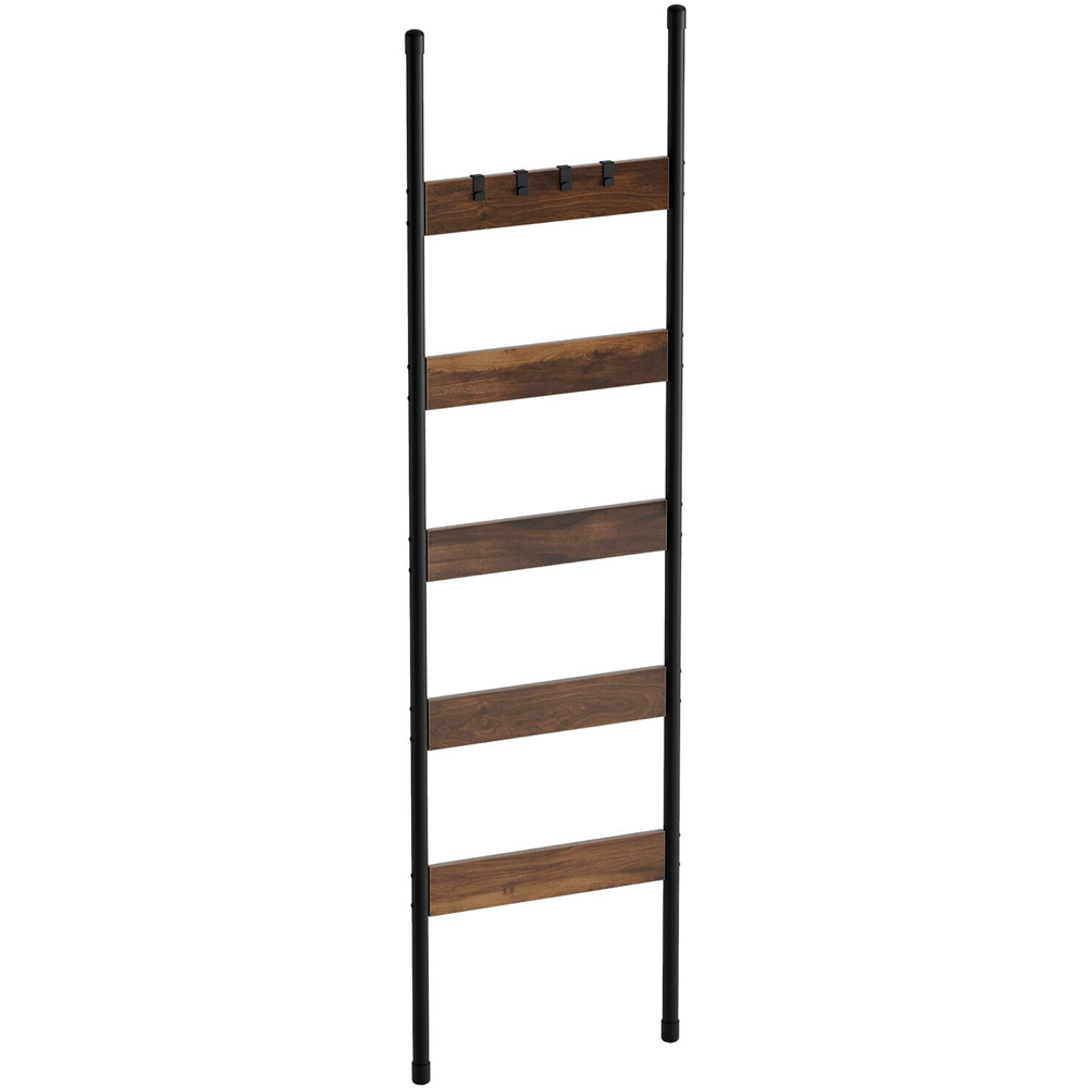 Hudson Towel Rack - Black and Brown Image 1