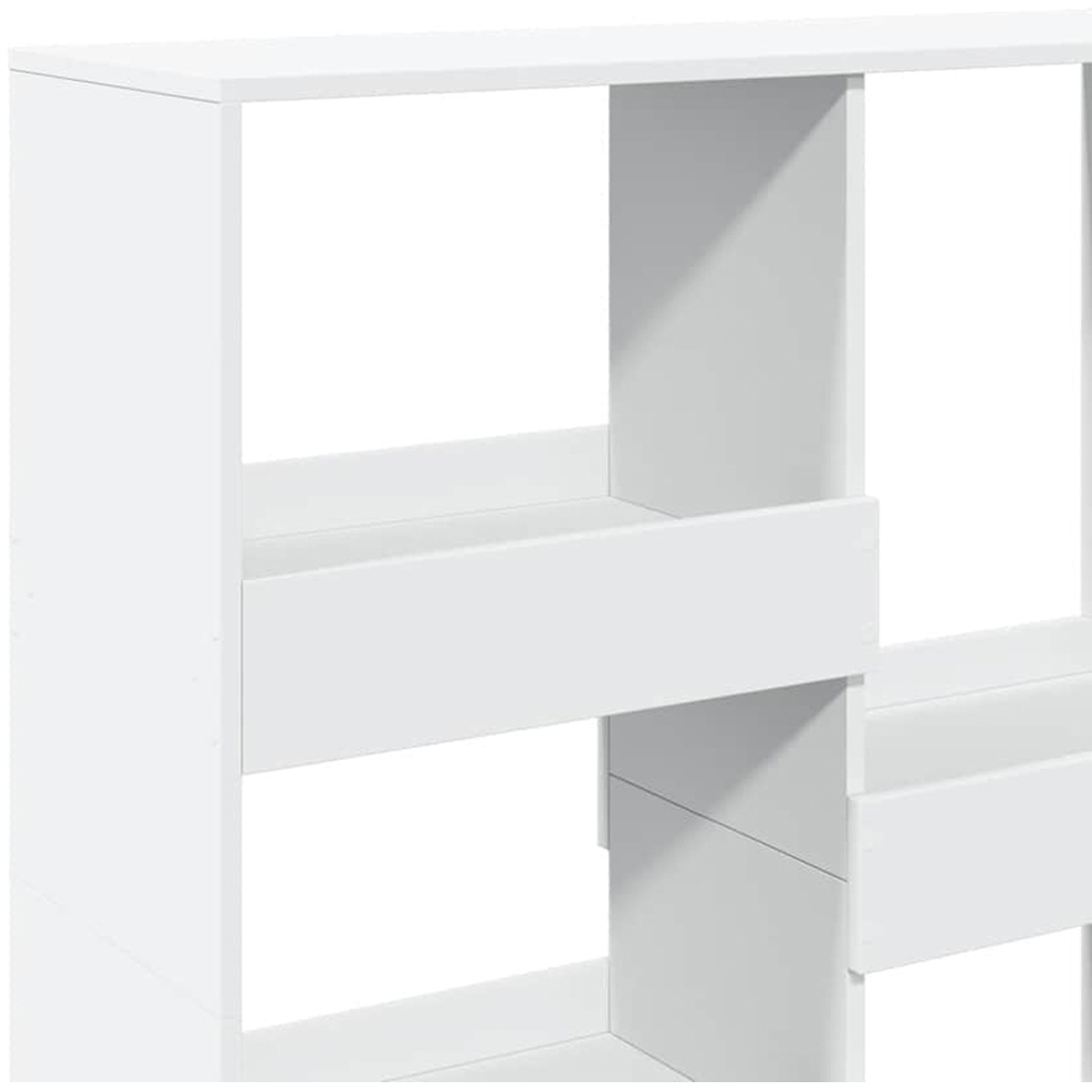 vidaXL 5 Shelf White Bookcase Image 6