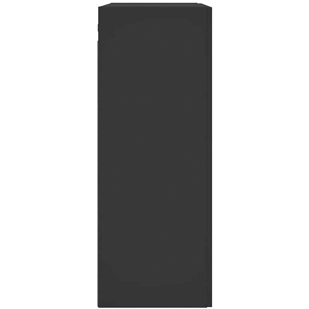 vidaXL 2 Door Black Wall Mounted Cabinet 2 Pack Image 7