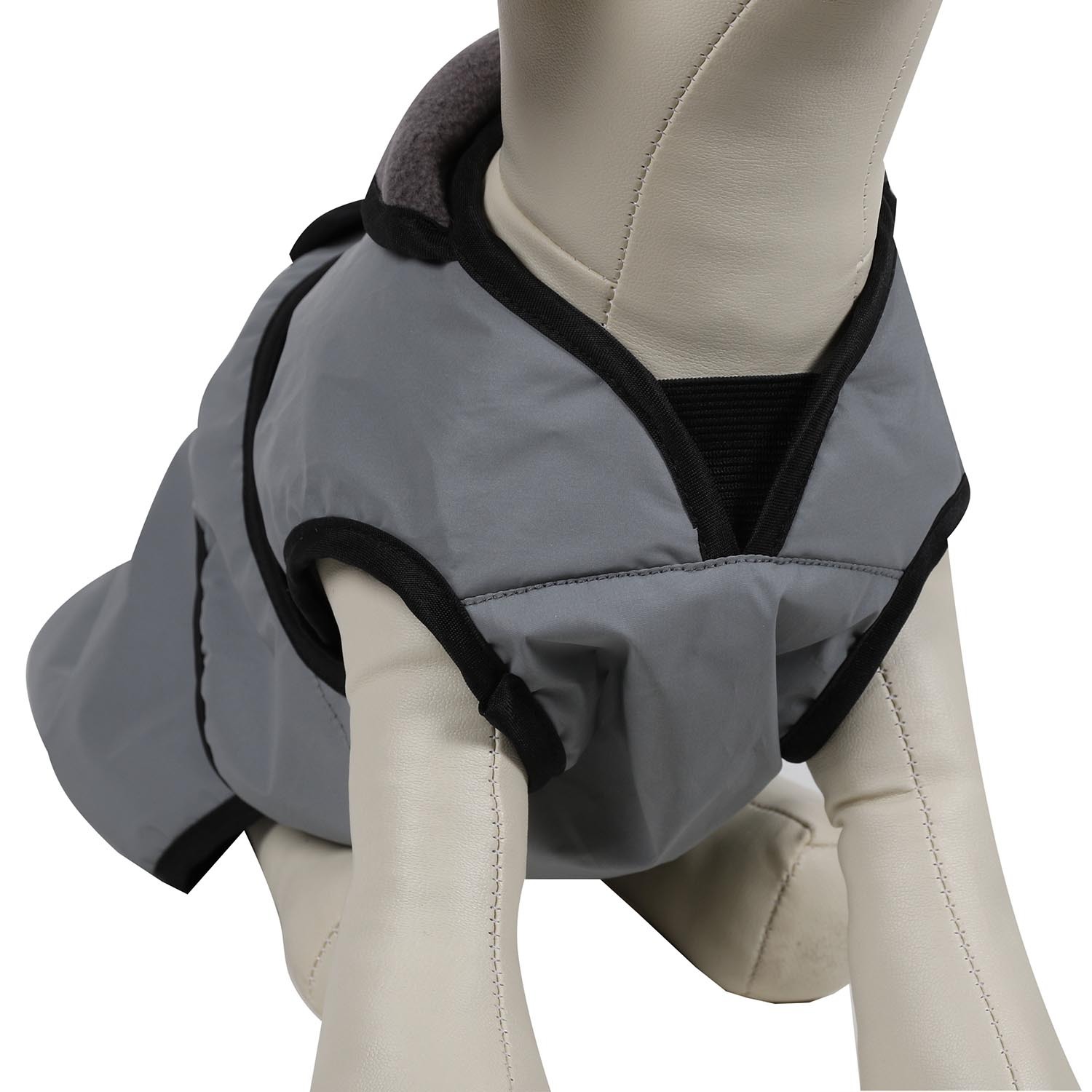 Reflective Chest Guard Dog Coat - Grey / 30cm Image 4