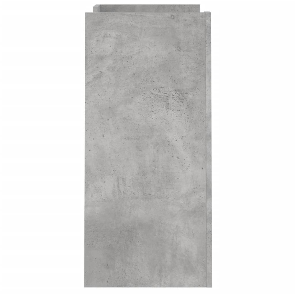 vidaXL 4 Shelf Concrete Grey Wooden Sideboard Image 5