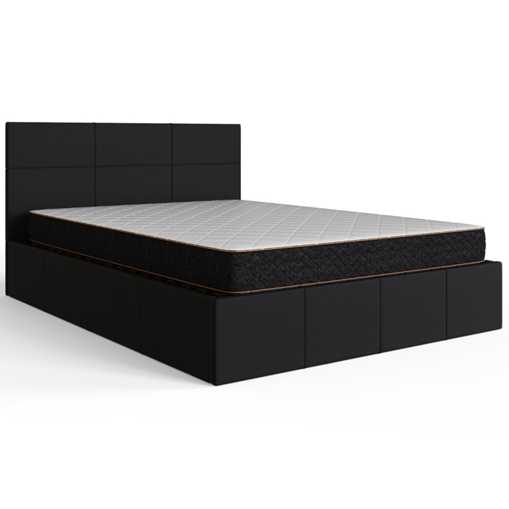 GFW Double Black End Lift Ottoman Bed Image 2