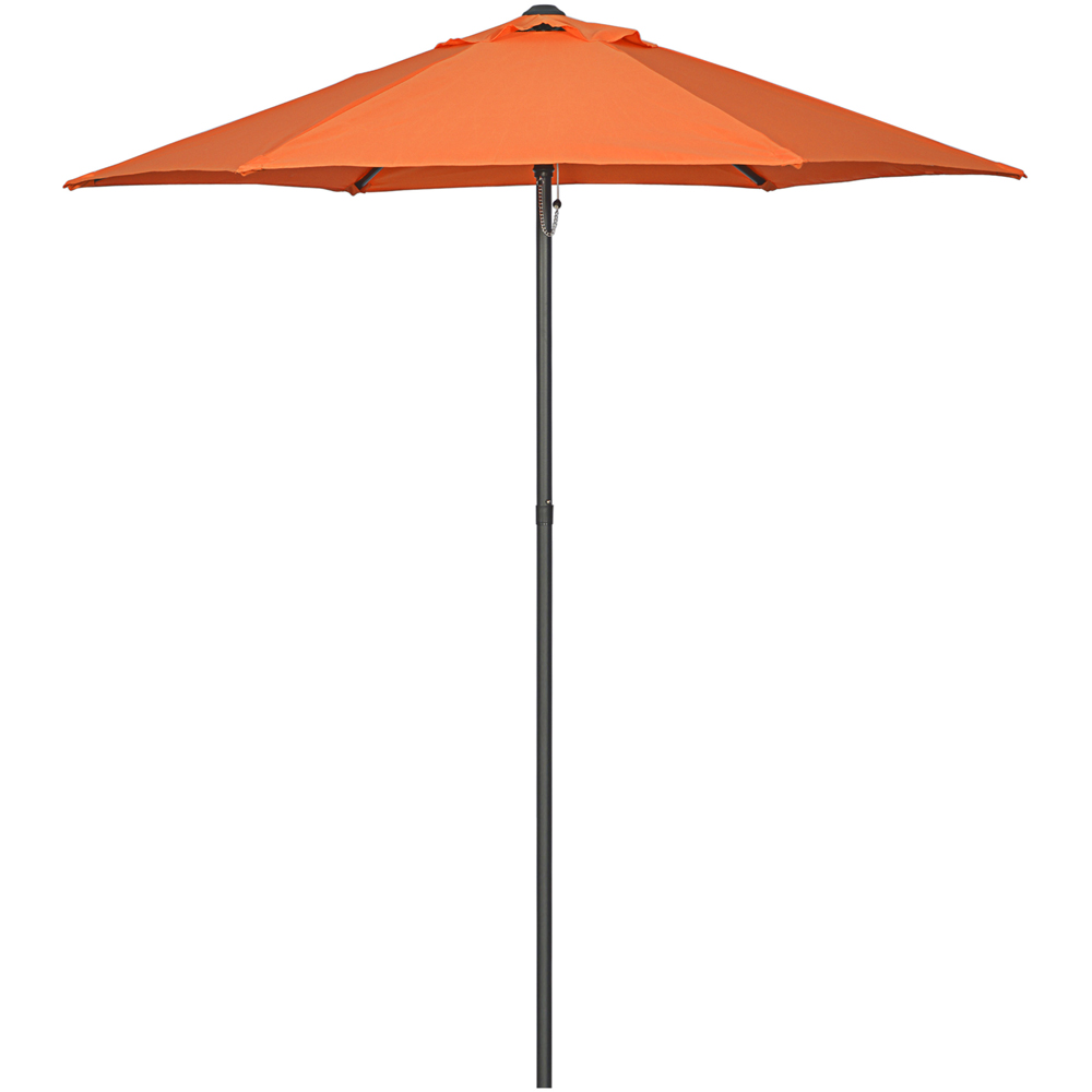 Outsunny Orange Patio Parasol 2m Image 1