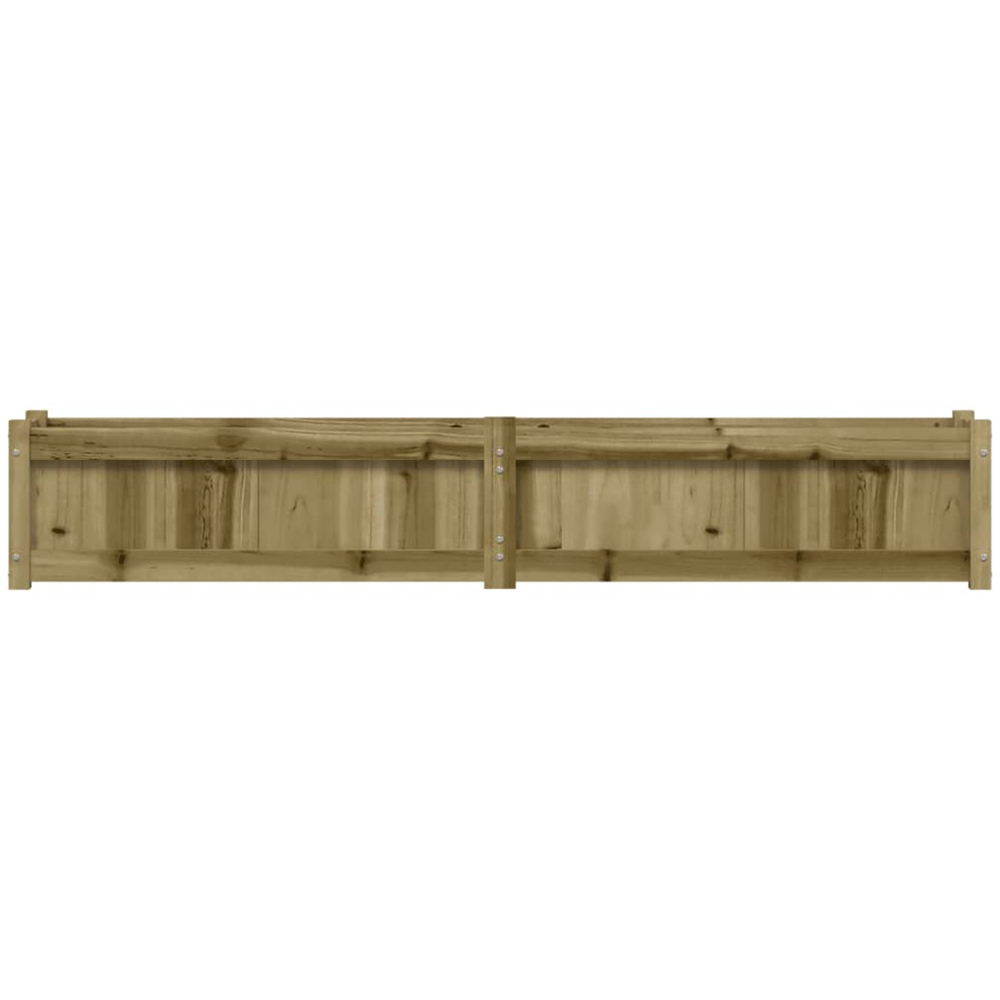 vidaXL Natural Impregnated Pine Wood Garden Planter 180 x 31 x 31cm Image 4