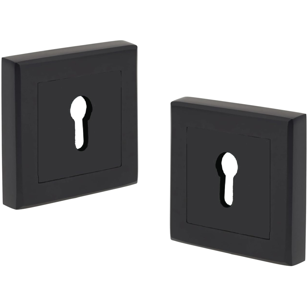 Golden Grace Matt Black Door Key Hole Image