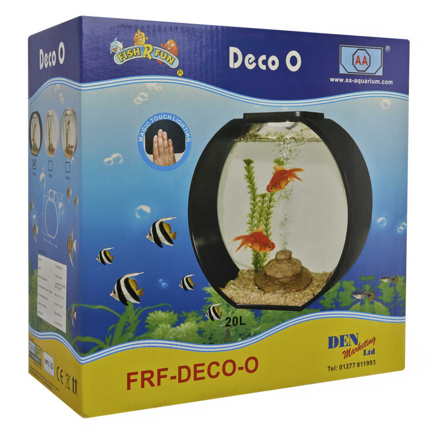 Fish R Fun Deco Round Aquarium Kit  - Black Image 3