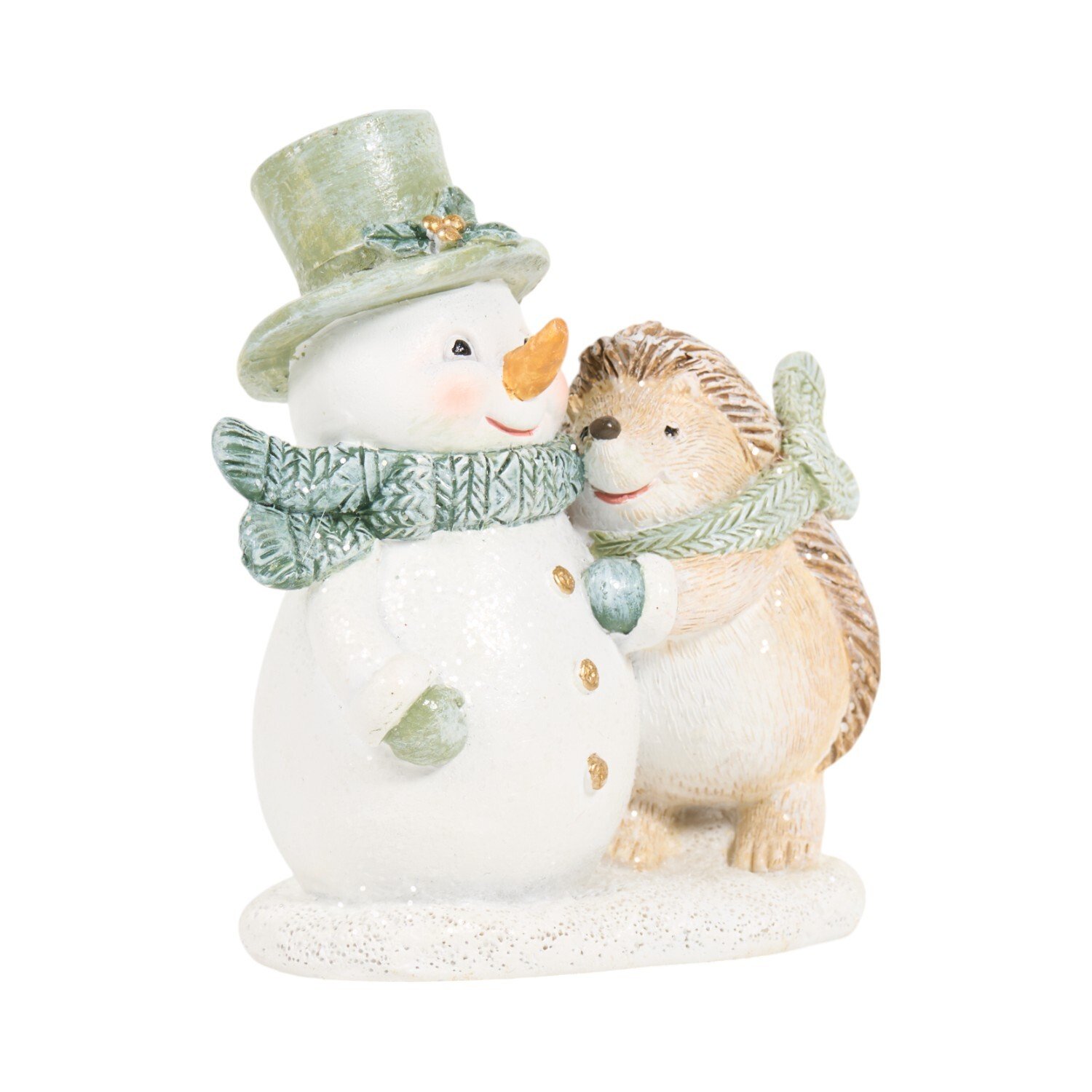 Sage Green Hedgehog Ornament Image 5