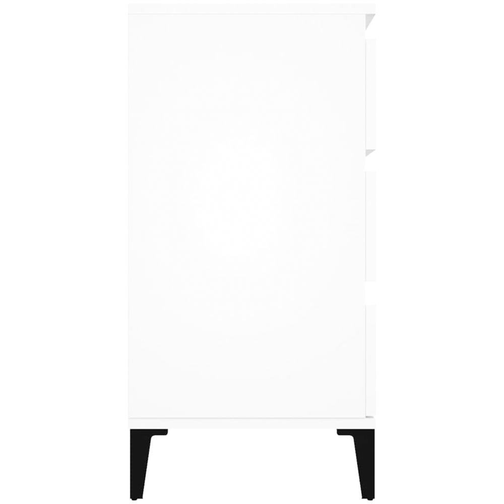 vidaXL 3 Drawer White Sideboard Image 5