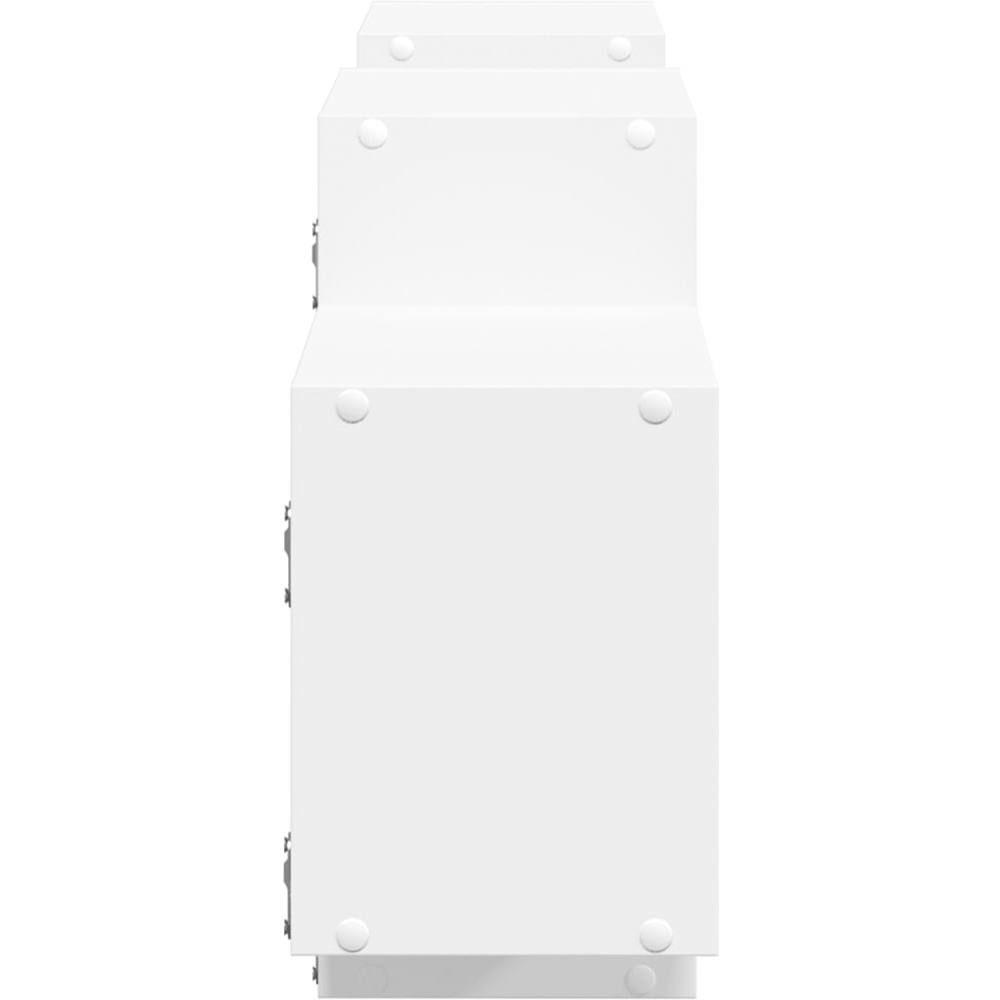 vidaXL 7 Shelf White Floating Wall Shelf Image 5