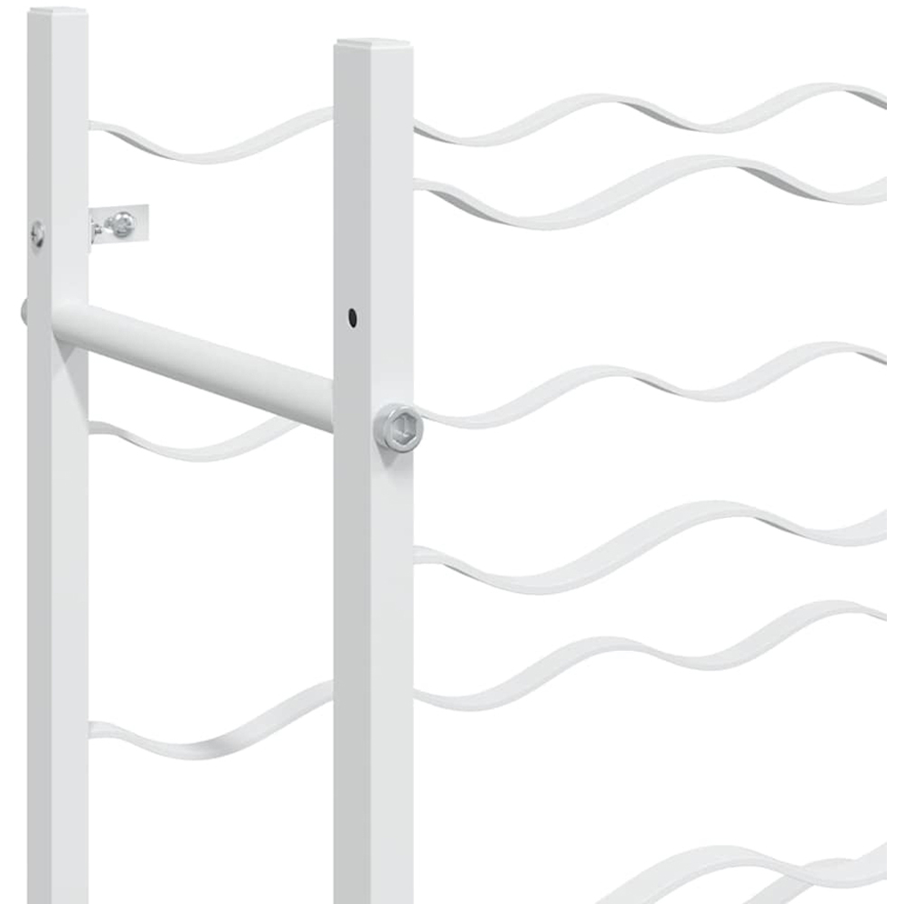 vidaXL 72 Bottle White Freestanding Wine Rack Image 5